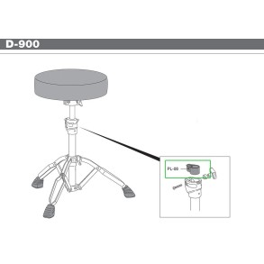 Buje para la parte inferior de soporte linea 900 Pearl PL-008 H