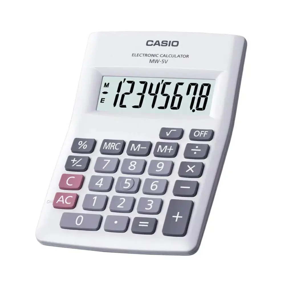 Calculadora Mini De Escritorio CASIO CE MW-5V-WE