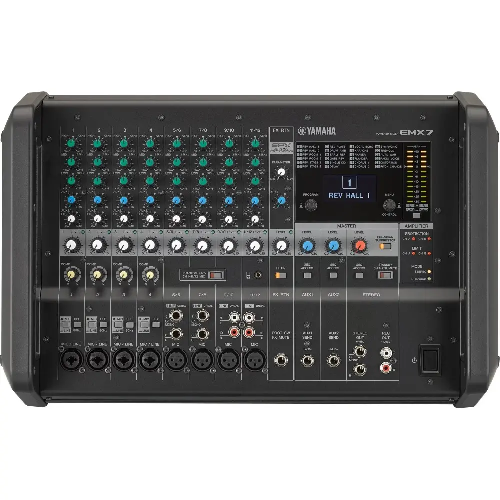 Mixer Potenciado Potenciado Yamaha EMX7 710W