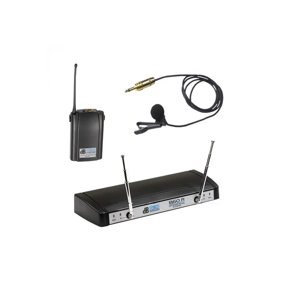 Sistema Inalambrico UHF con microfono Corbatero
