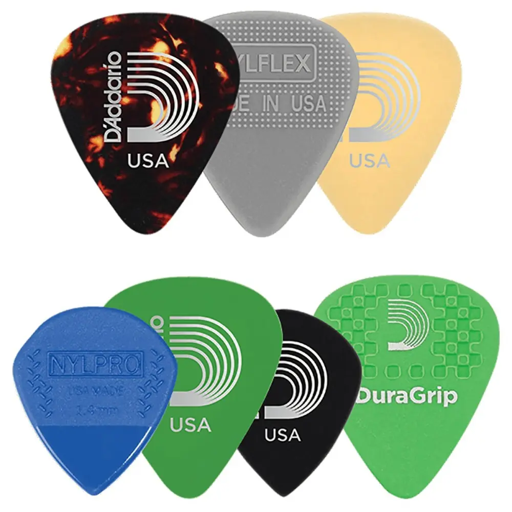 Pack x 7 Puas D'Addario surtido en modelos y tamaños Planet Waves 1XVP4-5