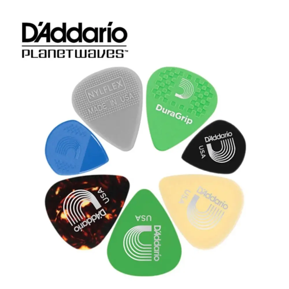 Pack x 7 Puas D'Addario surtido en modelos y tamaños Planet Waves 1XVP4-5