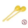 Huevos Maracas Mango Largo (Par) Color Amarillo - 20 Gramos STAGG SEGMLYW