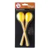 Huevos Maracas Mango Largo (Par) Color Amarillo - 20 Gramos STAGG SEGMLYW