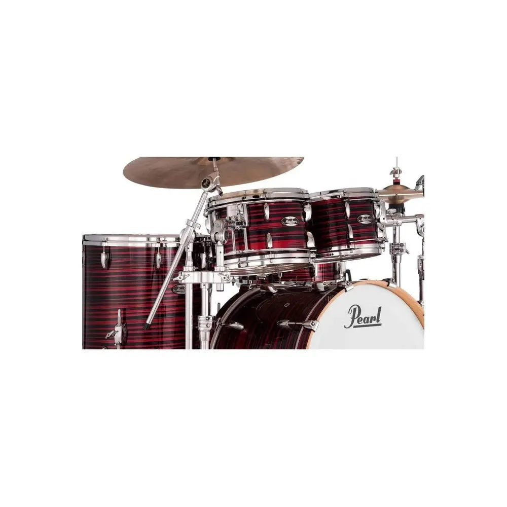 Redoblante PEARL Master Maple Pure De 14x8" Color Red Oyster Swirl