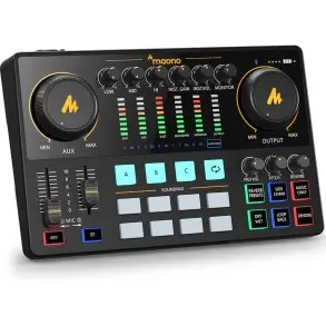 Mixer Maono Podcast AME2 2 canales USB-C maonocaster e2 AME2 Bluetooth