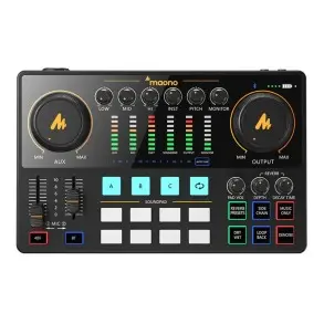 Mixer Maono Podcast AME2 2 canales USB-C maonocaster e2 AME2 Bluetooth