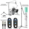 Kit Grabacion Home Studio Placa Microfonos Auriculares Pack Bateria