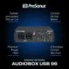 Placa De Audio Presonus Audiobox Usb 96 25th Anniversary