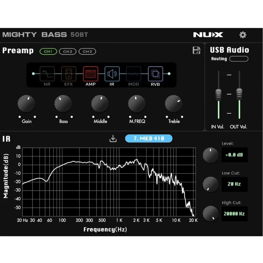 Amplificador Para Bajo Nux Mighty Bass 50 Bluetooth