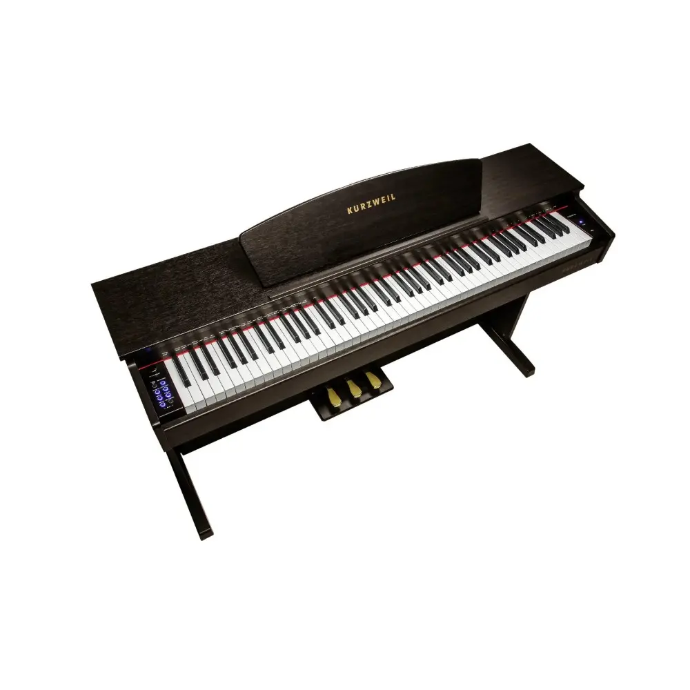 Piano Digital Kurzweil M70 88 Teclas Mueble Marron Rosewood con Banqueta