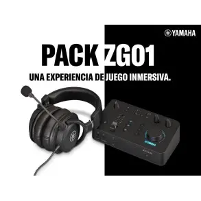 Pack Yamaha ZG01 Mixer Video Streaming game+ Auricular YH-G01 Con Micrófono