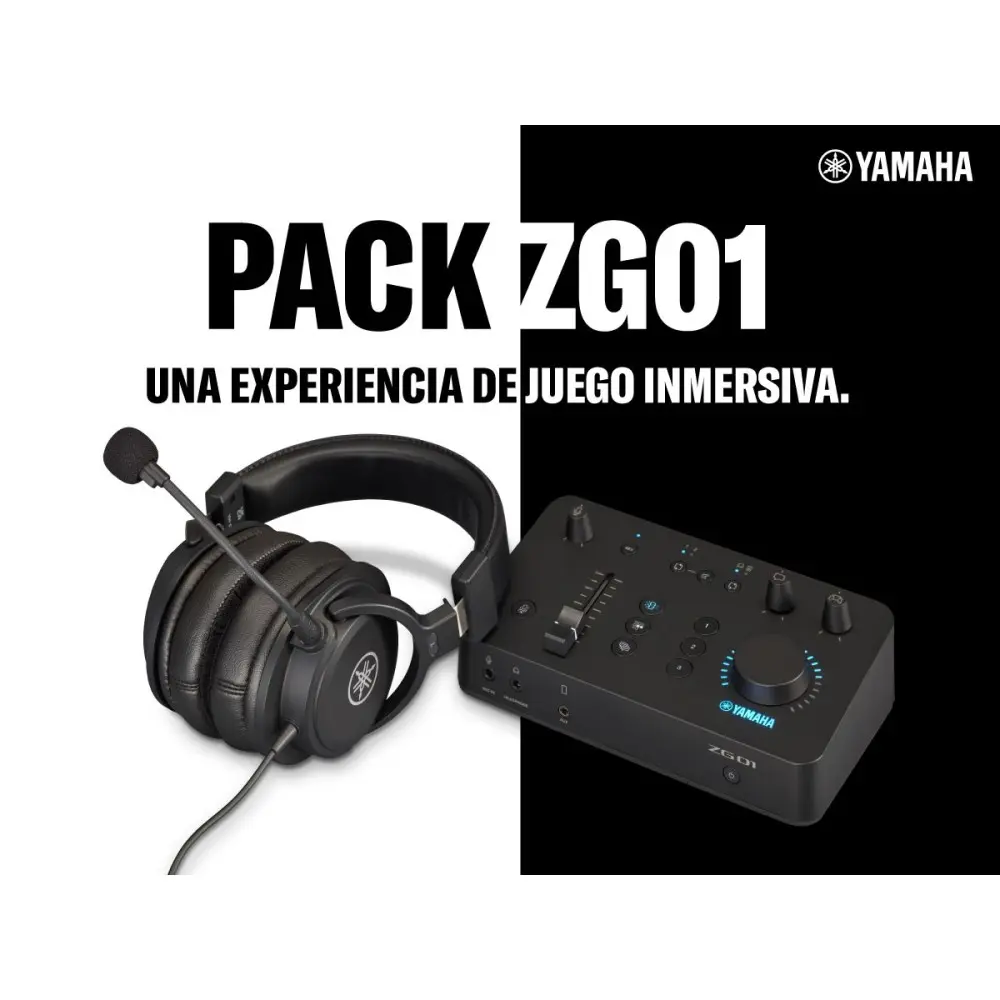 Pack Yamaha ZG01 Mixer Video Streaming + Auricular YH-G01 Con Micrófono