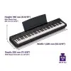 Piano Digital Yamaha P125 A B 88 Teclas pesadas 24 Sonidos color negro