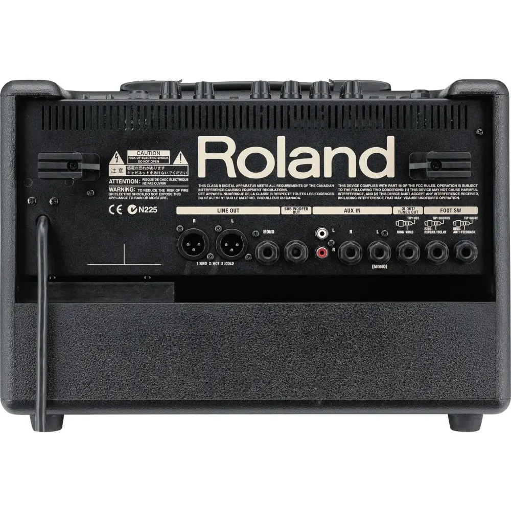 Amplificador Guitarra Acustica Roland AC60D Color Negro