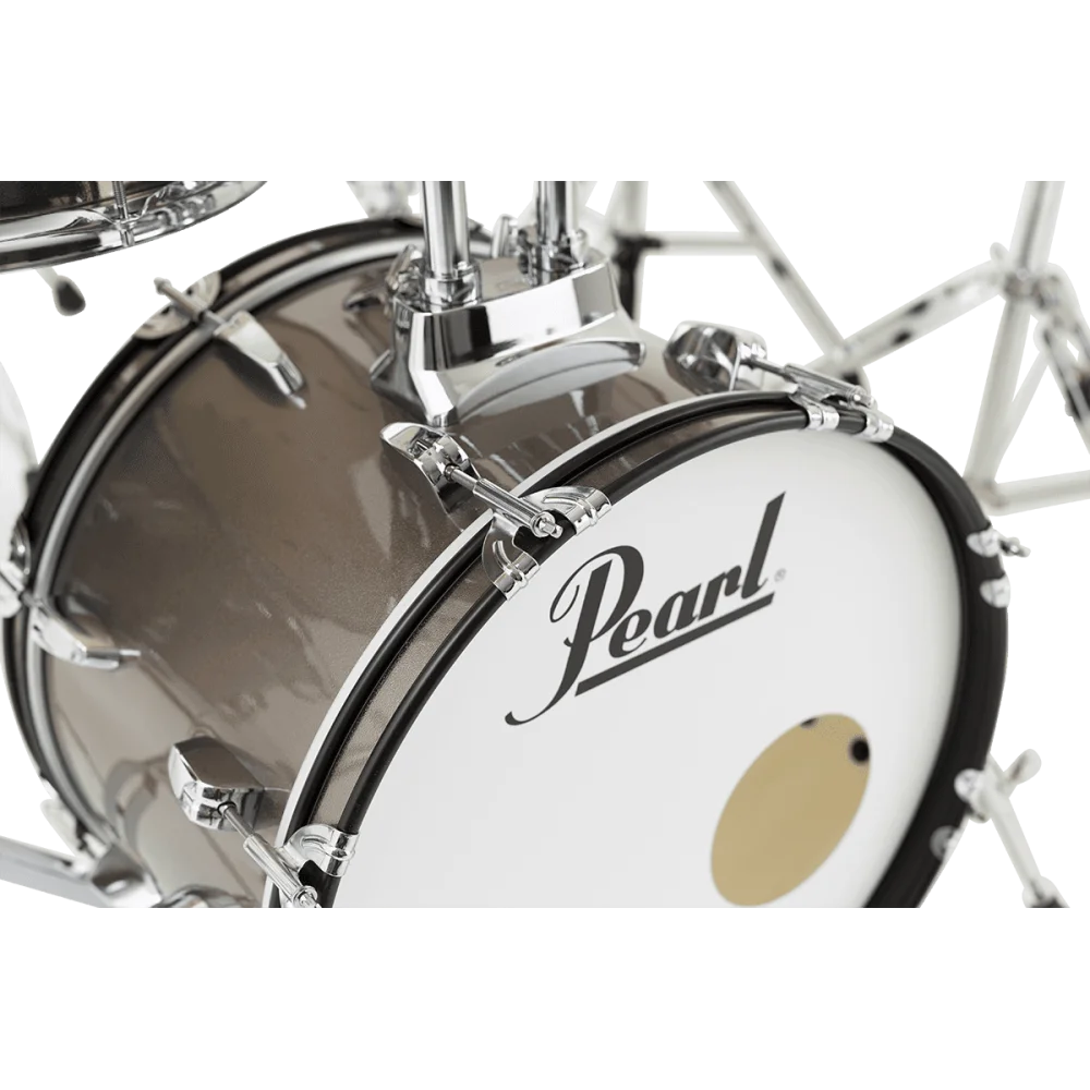 Bateria Pearl RoadShow Junior 5 Cuerpos Con Bombo De 16 Color Bronze Metallic