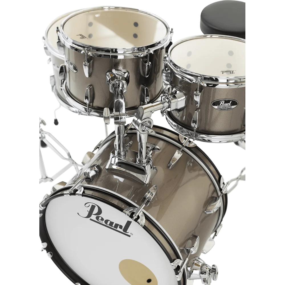 Bateria Pearl RoadShow Junior 5 Cuerpos Con Bombo De 16 Color Bronze Metallic