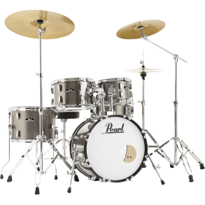 Bateria Pearl RoadShow Junior 5 Cuerpos Con Bombo De 16 Color Bronze Metallic