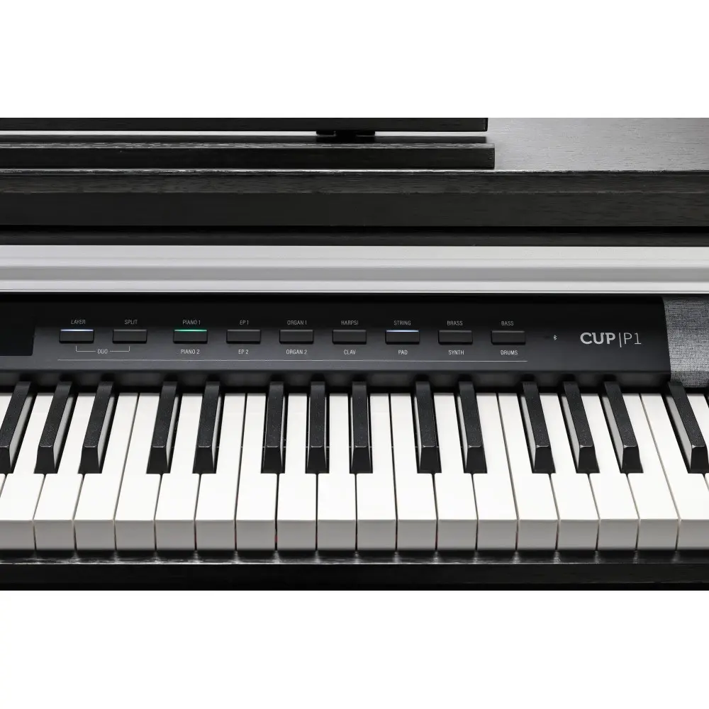 Piano Digital Kurzweil CUP P1 Color Marron Con Bluetooth + Mueble + Banqueta