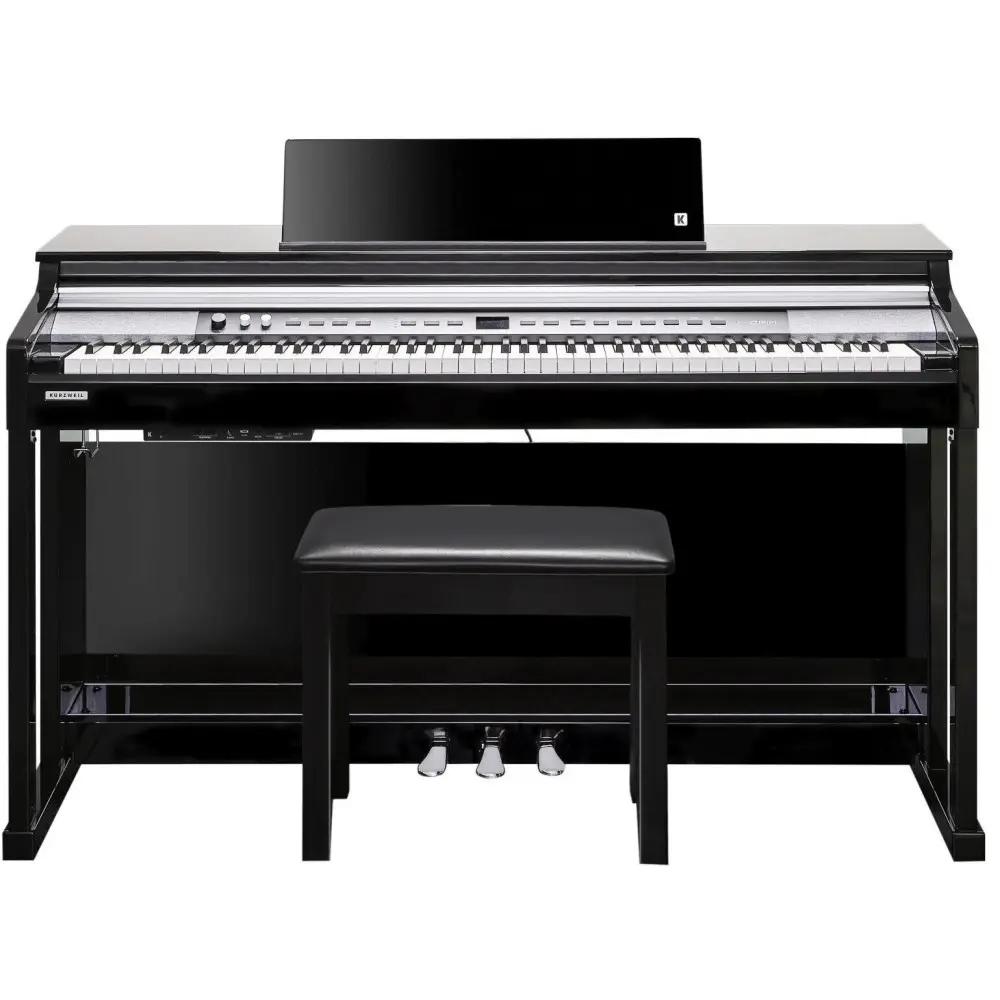 Piano Digital Kurzweil CUP P1 Color Marron Con Bluetooth + Mueble + Banqueta