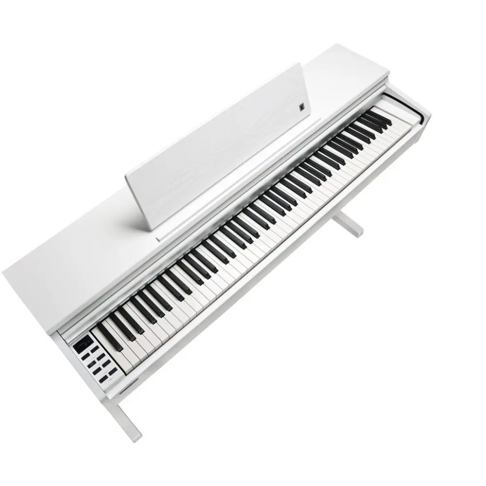 Piano Digital Kurzweil CUP M1 Color Blanco Con Bluetooth + Mueble + Banqueta