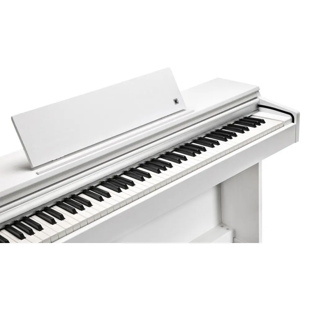 Piano Digital Kurzweil CUP M1 Color Blanco Con Bluetooth + Mueble + Banqueta