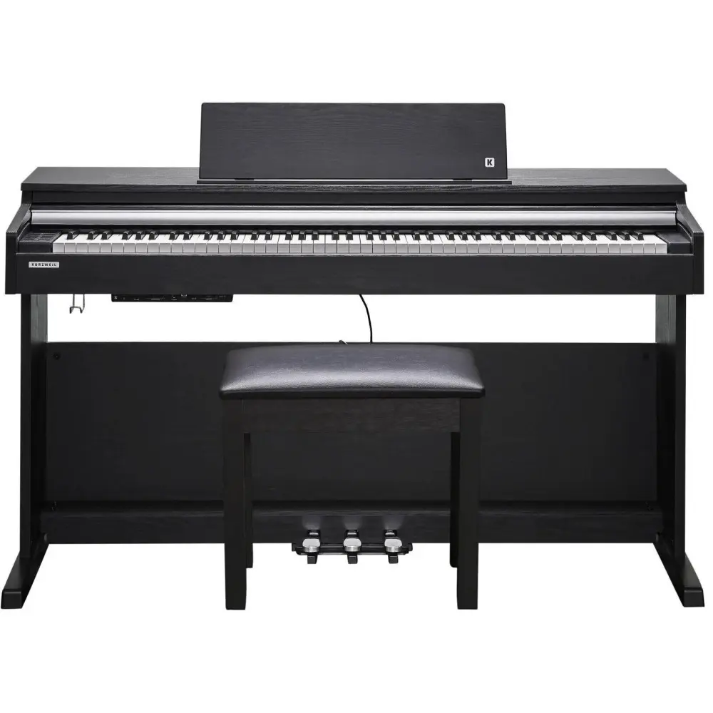 Piano Digital Kurzweil CUP M1 Color Marron Con Bluetooth + Mueble + Banqueta