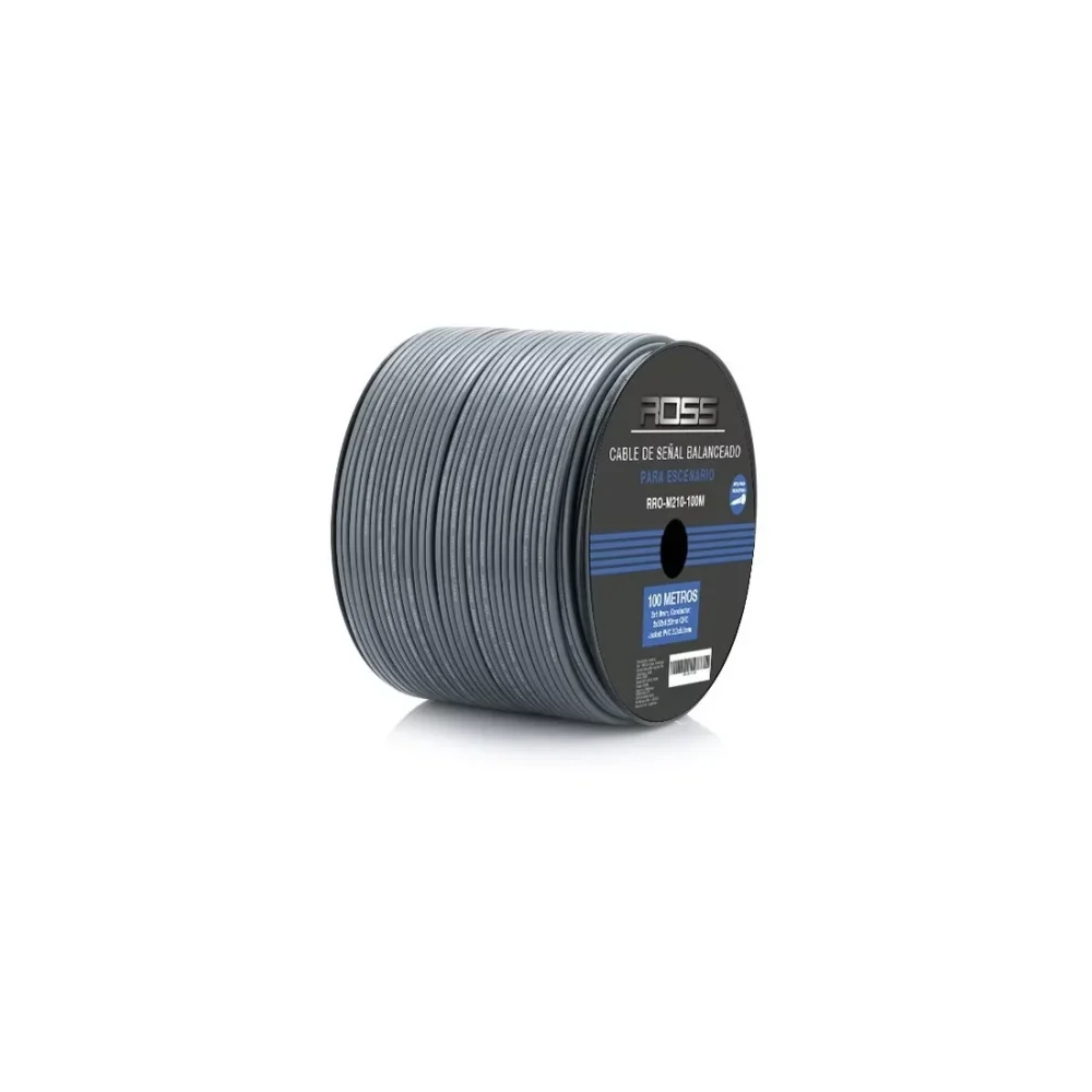 Rollo De Cable Para Microfono Ross x 100 Metros RRO-C-CC-100M