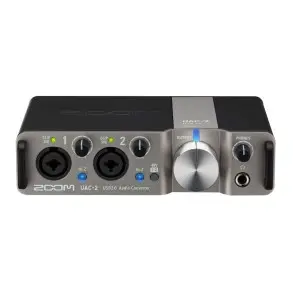 Placa Interface De Audio Zoom Pro Uac-2 De 2 Canales XLR/TRS