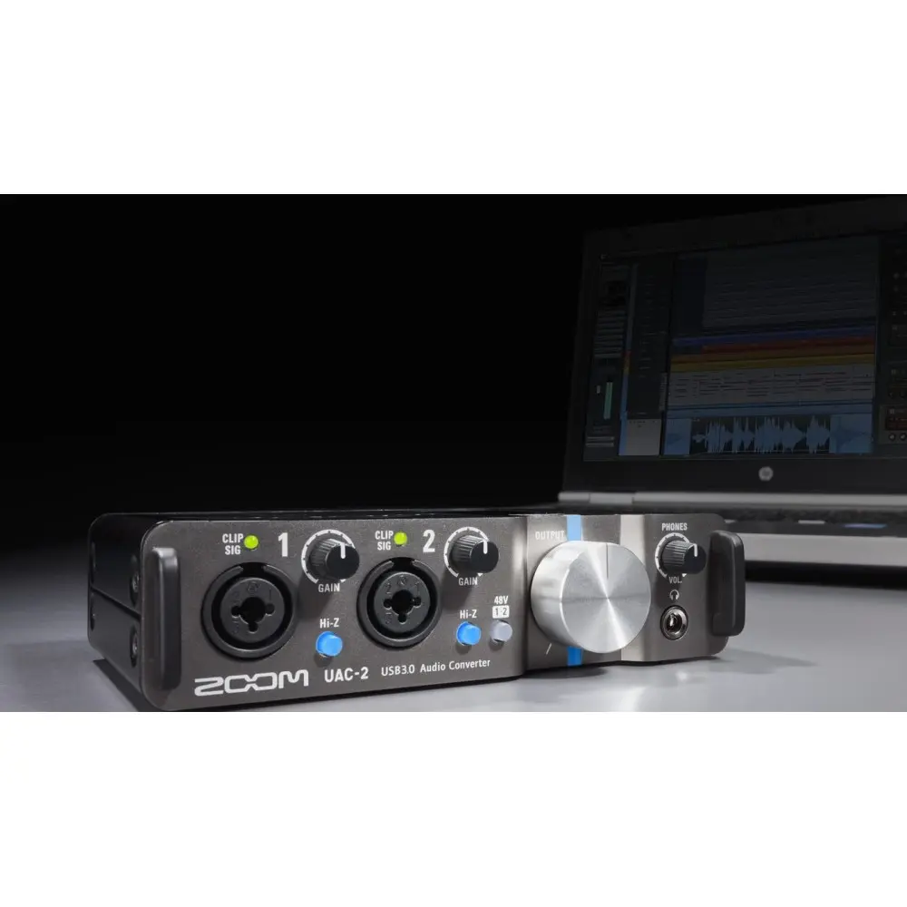 Placa Interface De Audio Zoom Pro Uac-2 De 2 Canales XLR/TRS