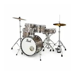 Bateria Pearl RoadShow Junior 5 Cuerpos Con Bombo De 16 Color Bronze Metallic