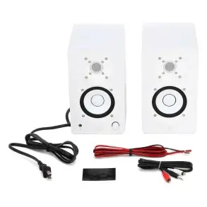 Monitores De Estudio Yamaha HS4W 4.5" Driver 1" 52W Blancos