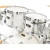 Bateria Pearl Master Maple Gum 4 De Cuerpos Con Bombo De 22 Color White Ice Swirl