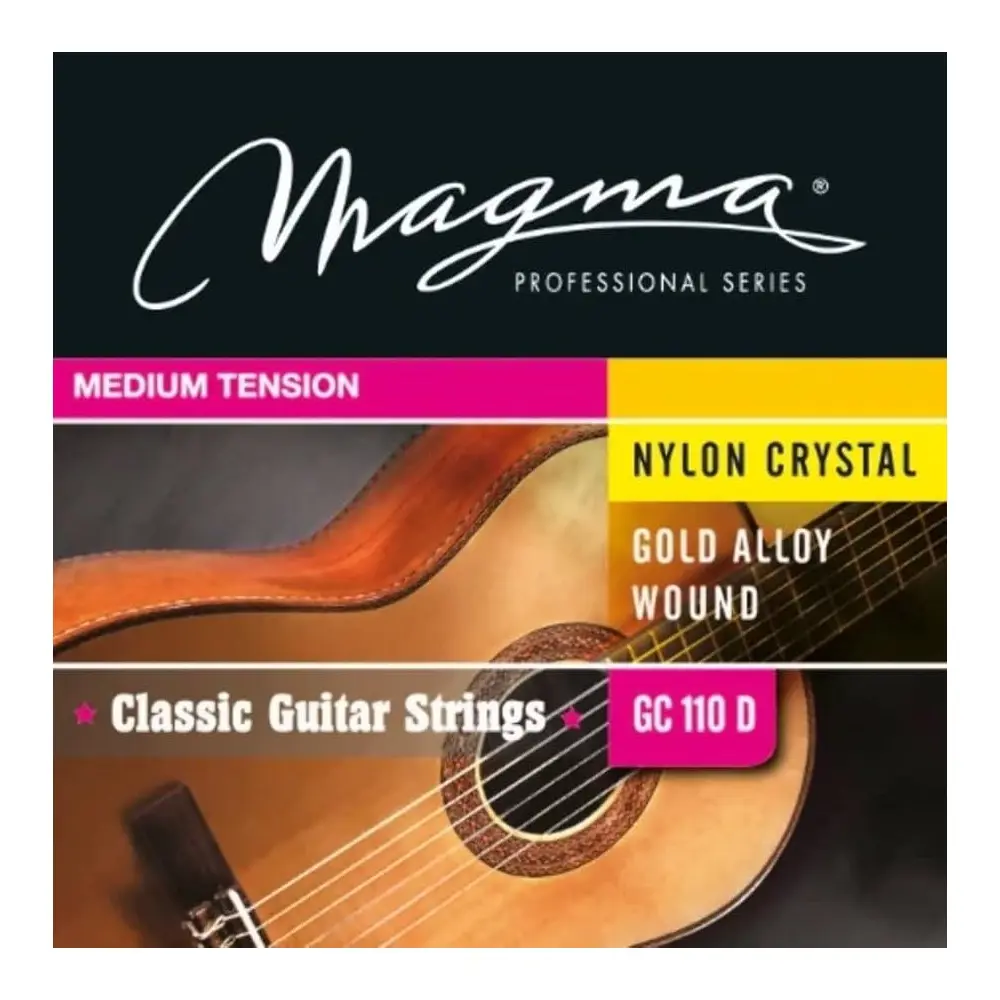 Encordado Clasica De Nylon Tension Media Gold Magma Gc110d