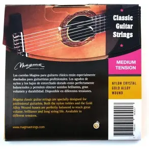 Encordado Clasica De Nylon Tension Media Gold Magma Gc110d