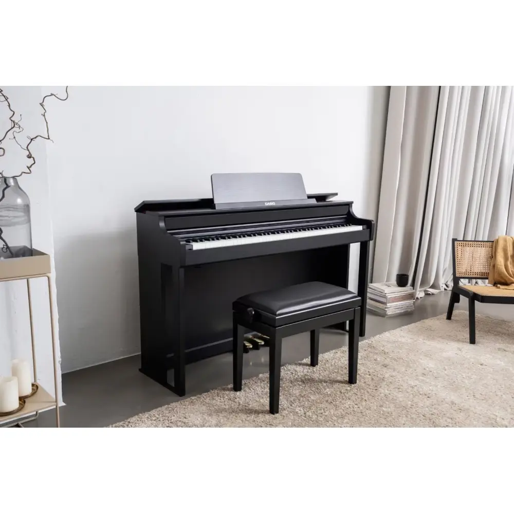 Piano con Mueble Casio Celviano AP-550BK De 88 Teclas + Banqueta