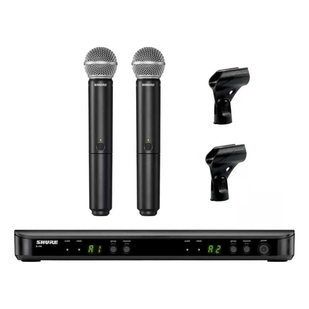 Microfono Inalambrico Shure Blx Doble Sistema Uhf SM58