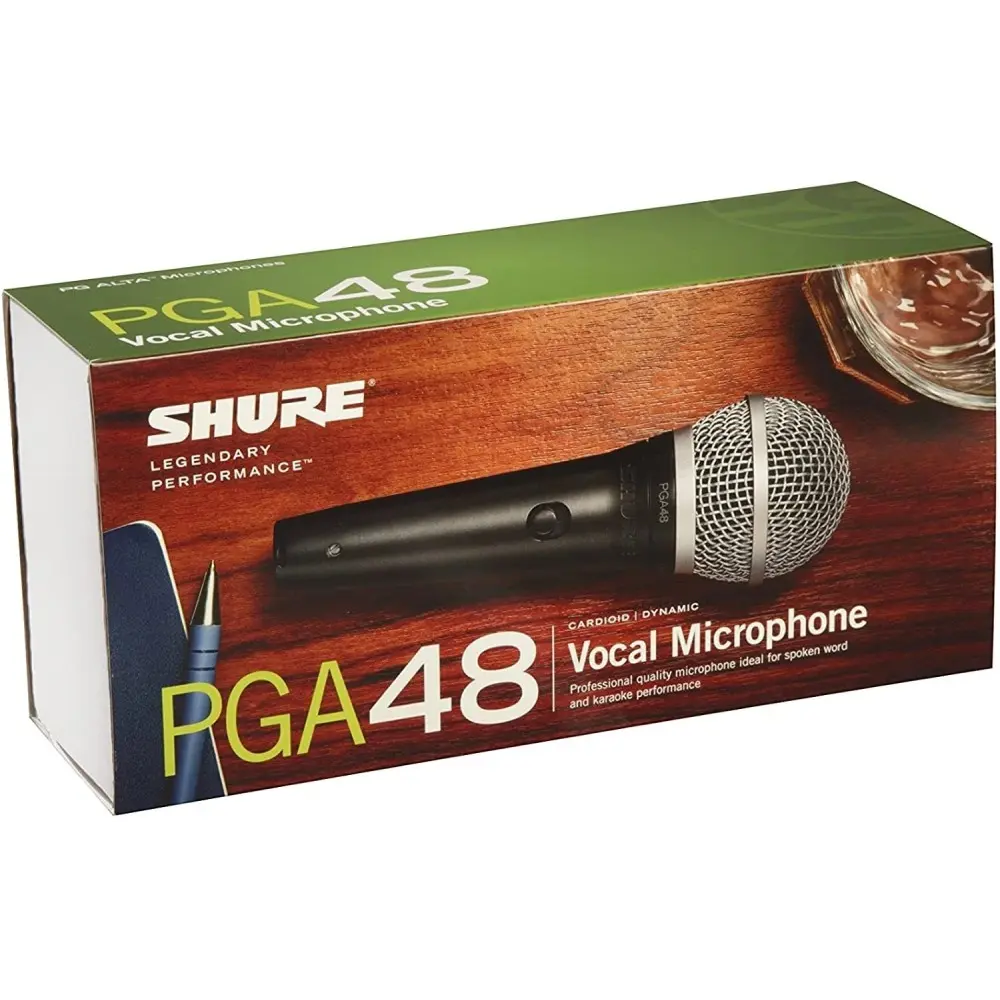 Shure PGA48-LC Micrófono Dinámico Vocal Cardioide para Voces