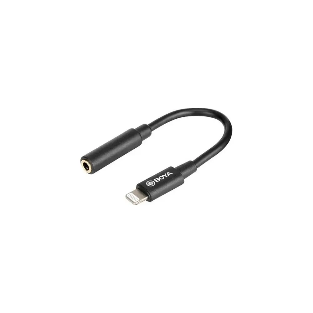 Adaptador Miniplug 3,5mm Hembra A Lightning Boya By-k3