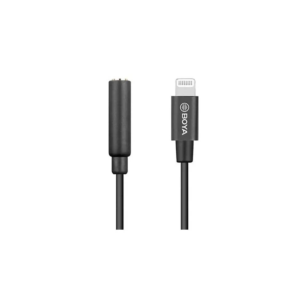 Adaptador Miniplug 3,5mm Hembra A Lightning Boya By-k3