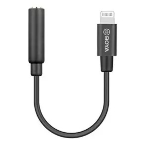 Adaptador Miniplug 3,5mm Hembra A Lightning Boya By-k3