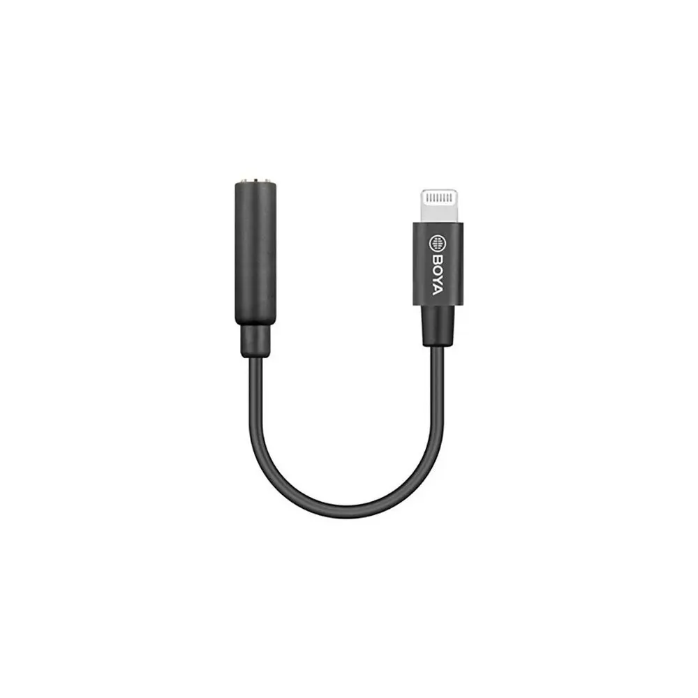 Adaptador Miniplug 3,5mm Hembra A Lightning Boya By-k3