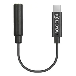 Adaptador Miniplug 3,5mm Hembra A Usb-c Macho Boya By-k4