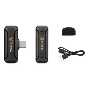 Microfono Inalambrico Corbatero Boya By-wm3 T2-u1 Para Usb-c