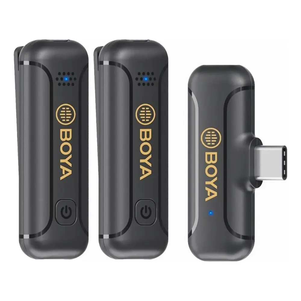 Set De Micrófonos Boya By-wm3t2-u2 Doble Transmisor Usb-c