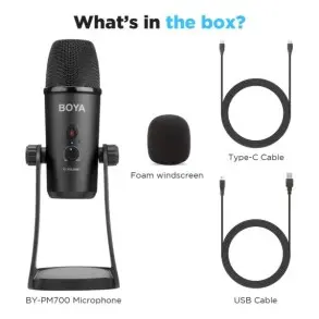 Microfono Boya By-pm700 Usb Podcast Multipatron