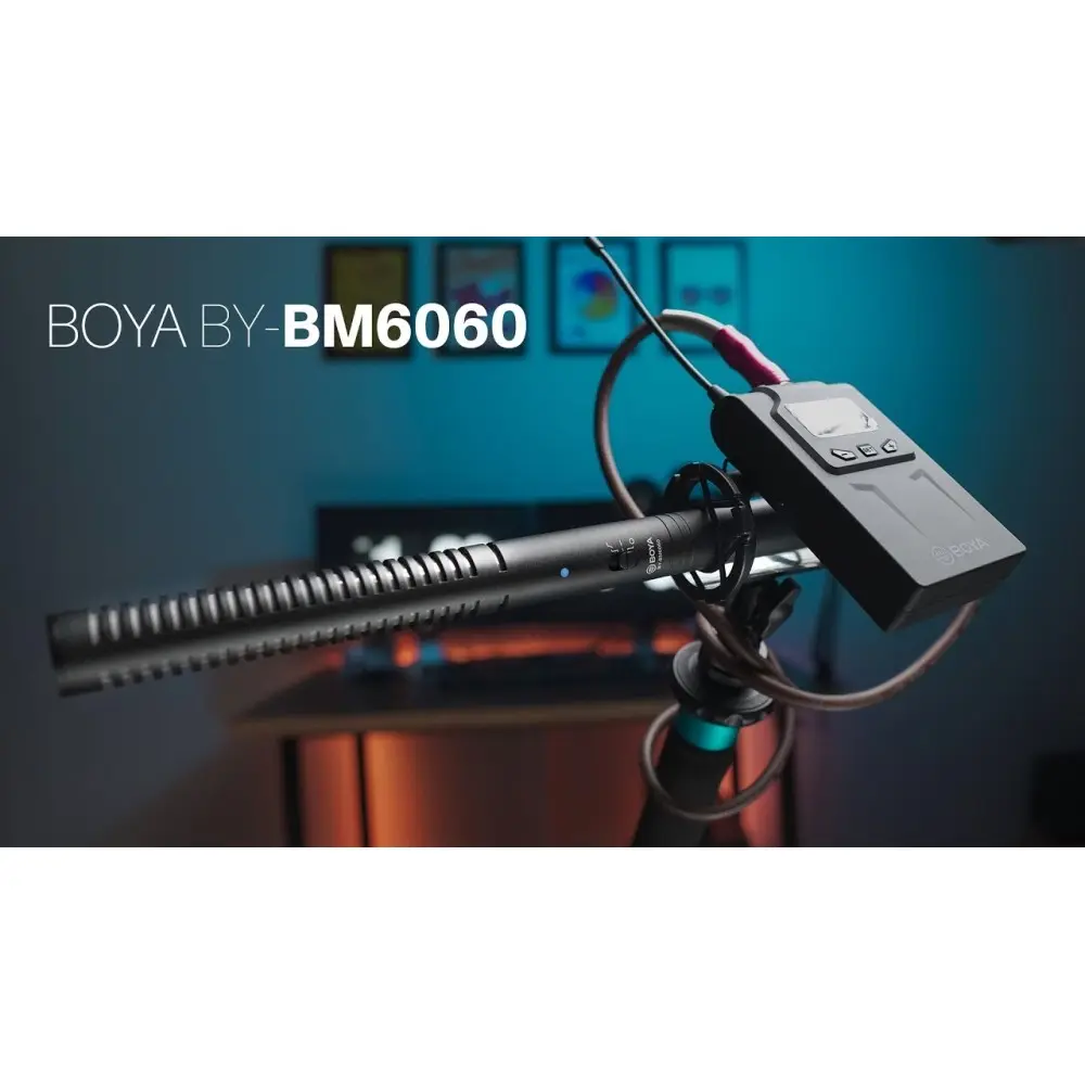 Microfono Boya By-bm6060 Boom Shotgun Tipo Rode Ntg2 Camaras