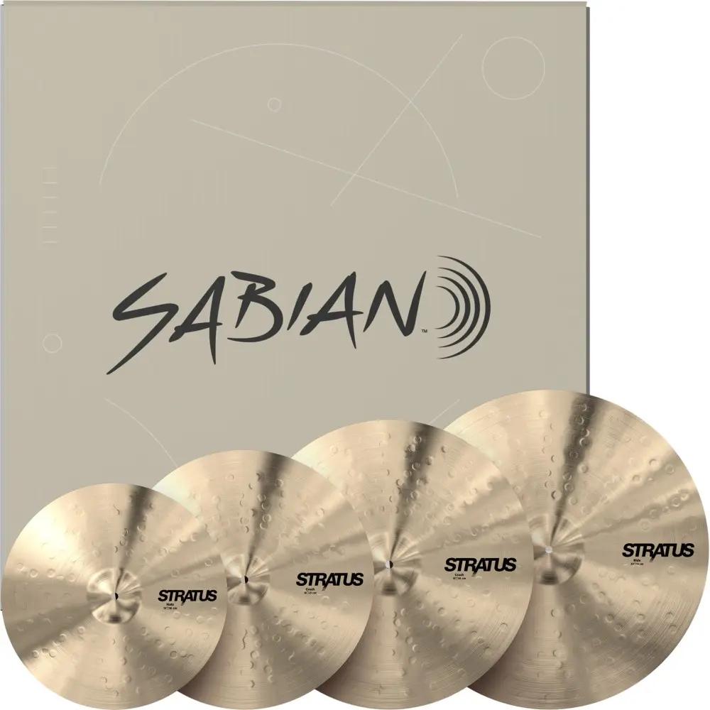 Set De Platillos Sabian Stratus Hi Hat 14"-Crash 16"-Crash 18"-Ride 20"