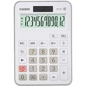 Calculadora Pantalla Grande Escritorio Casio MX-12B-WE Solar