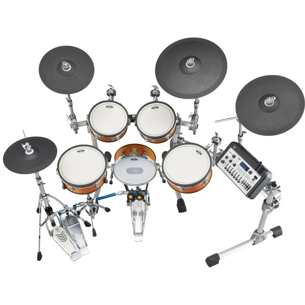 Bateria Electronica Yamaha DTX10KMRW Parches Mesh Cuerpos Madera